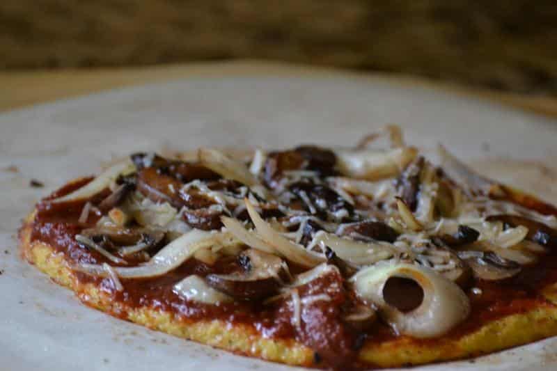 Pizza with cauliflower crust