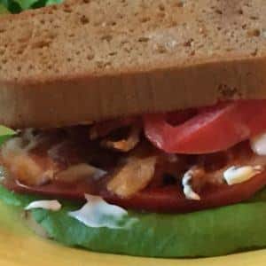 Grain Free Bacon Lettuce & Tomato Sandwich