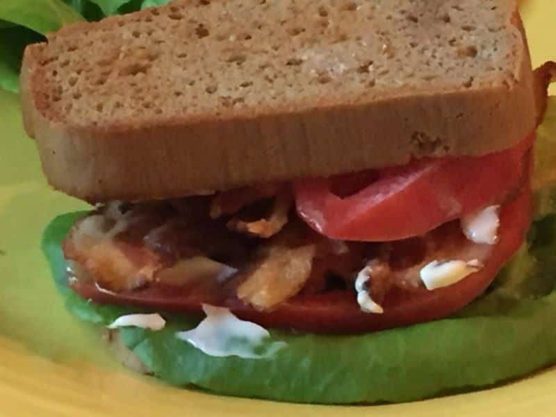 Grain Free Bacon Lettuce & Tomato Sandwich