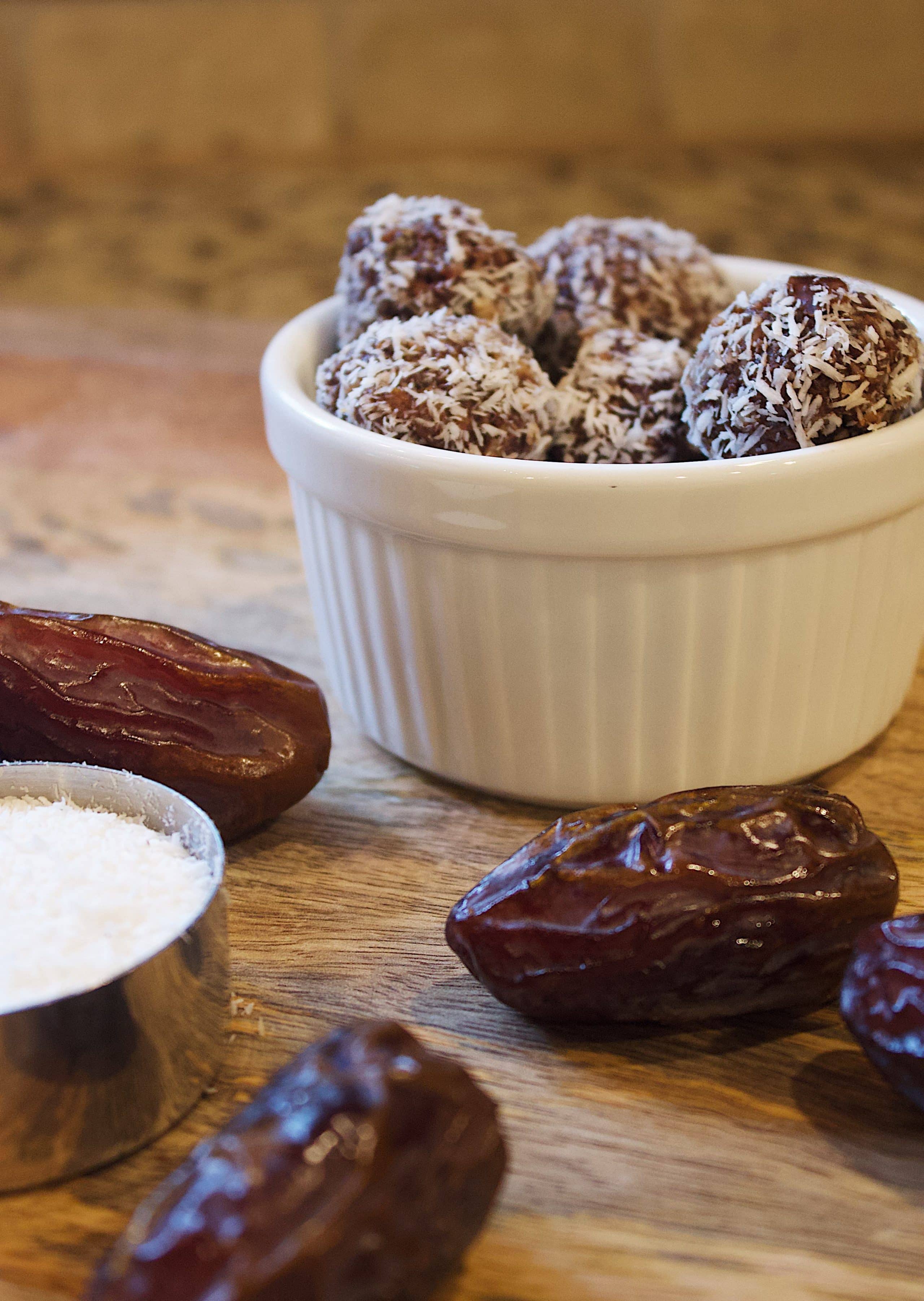 Chocolate Coconut Protein Balls